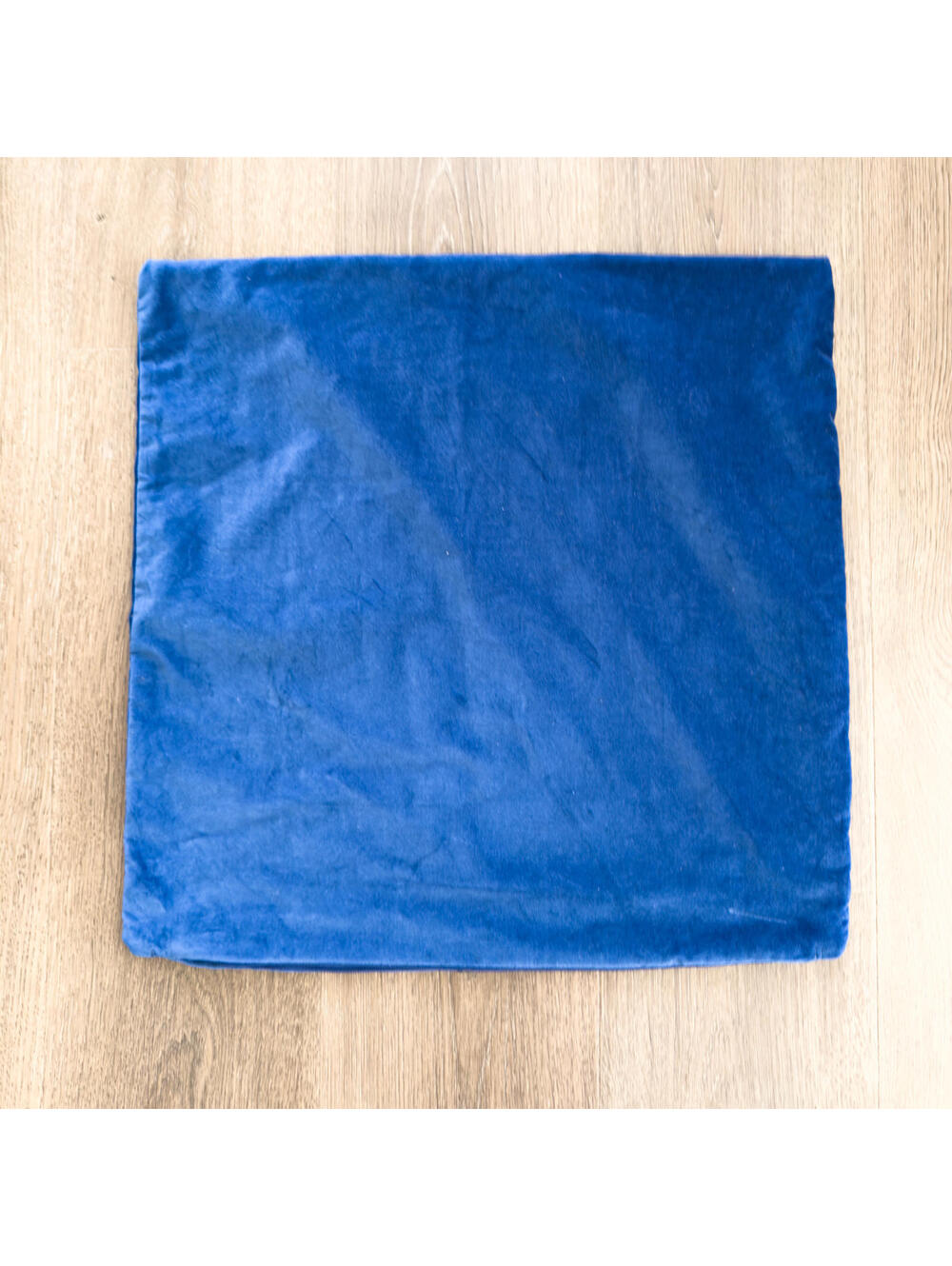Ikea Sanela Blue Velvet Throw Pillow Cover 50X50cm - Picture 3 of 6